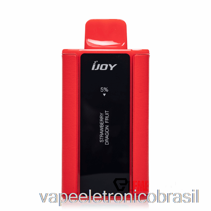 Vape Recarregável Ijoy Capitão 10000 Descartável Morango Fruta Do Dragão